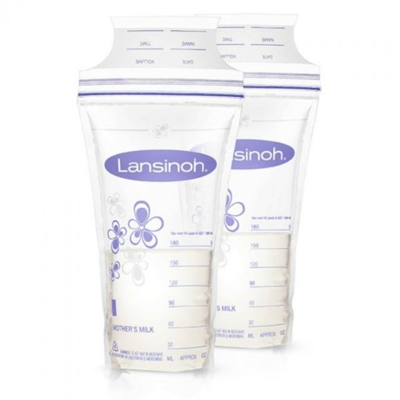 Lansinoh Storage Bags for freezing Breastmīlk- Pre-Sterilized Bags- 25 p… - Picture 2 of 11